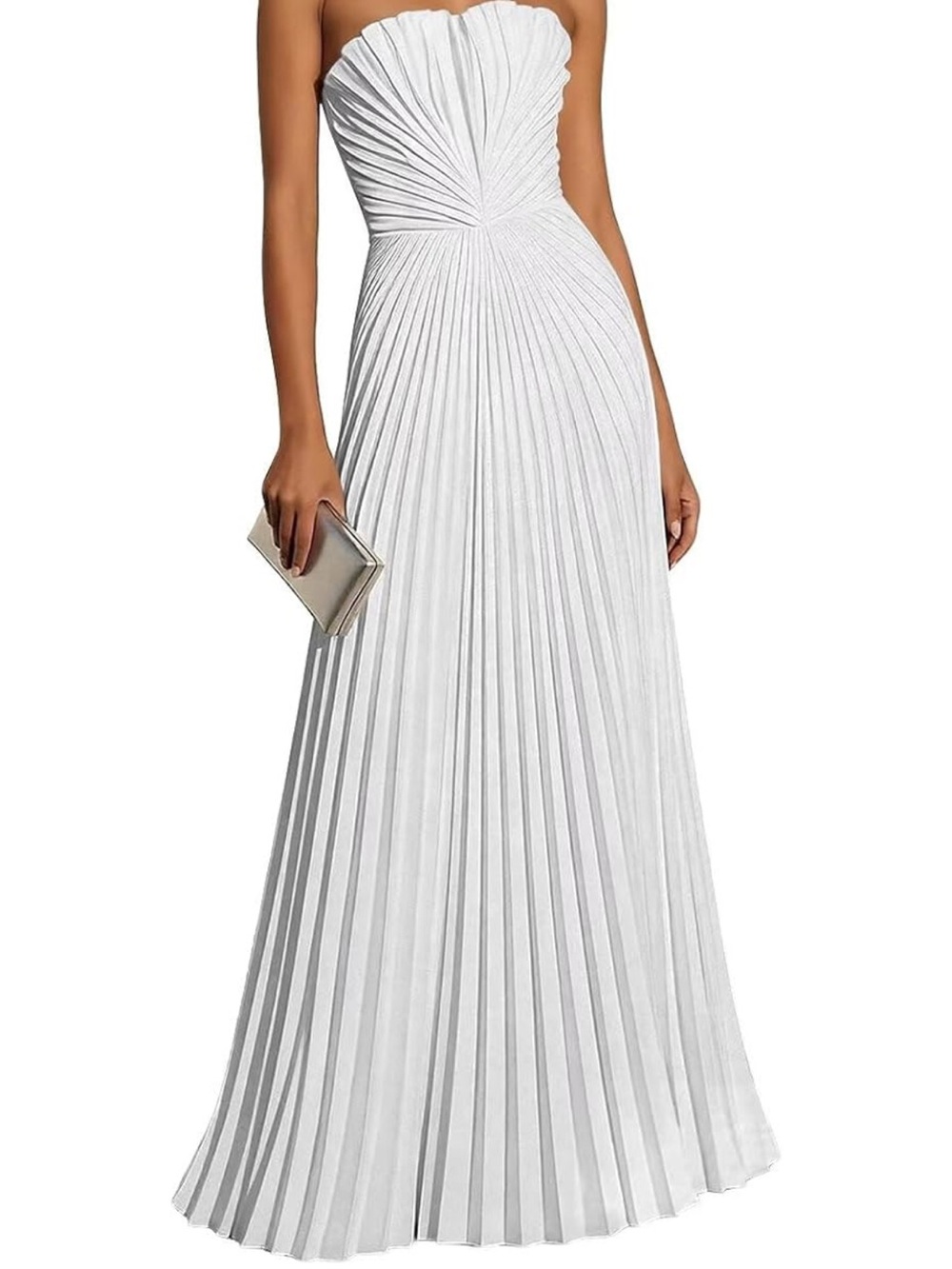 NEW Strapless white prom bridal wedding dress